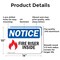 Signmission Fire Riser Inside OSHA Notice Sign, Aluminum, 14in W x 10in L, 2PK OS-2PACK-NS-A-1014-L-12649 - alternate 4